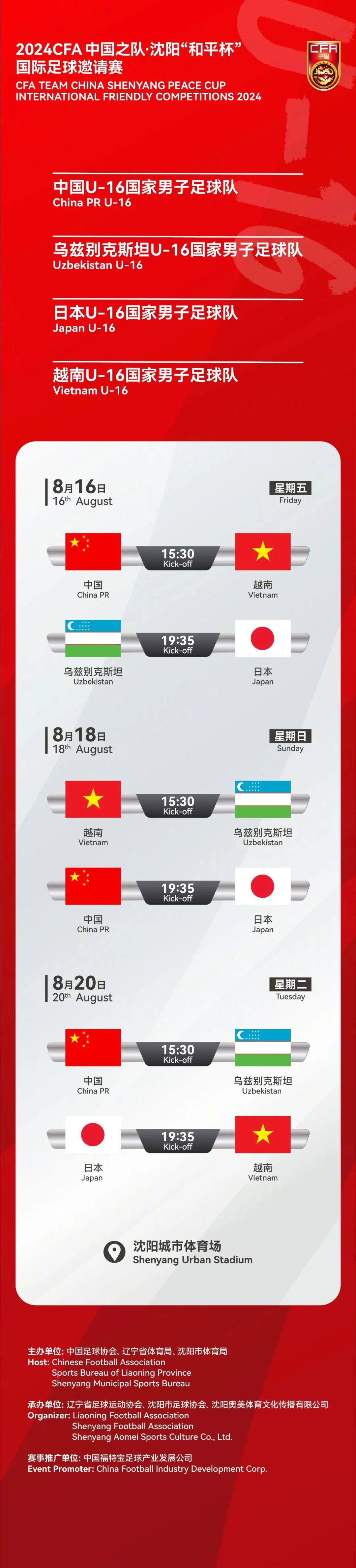 和平杯国际邀请赛：后防线两次失误致中国U16不