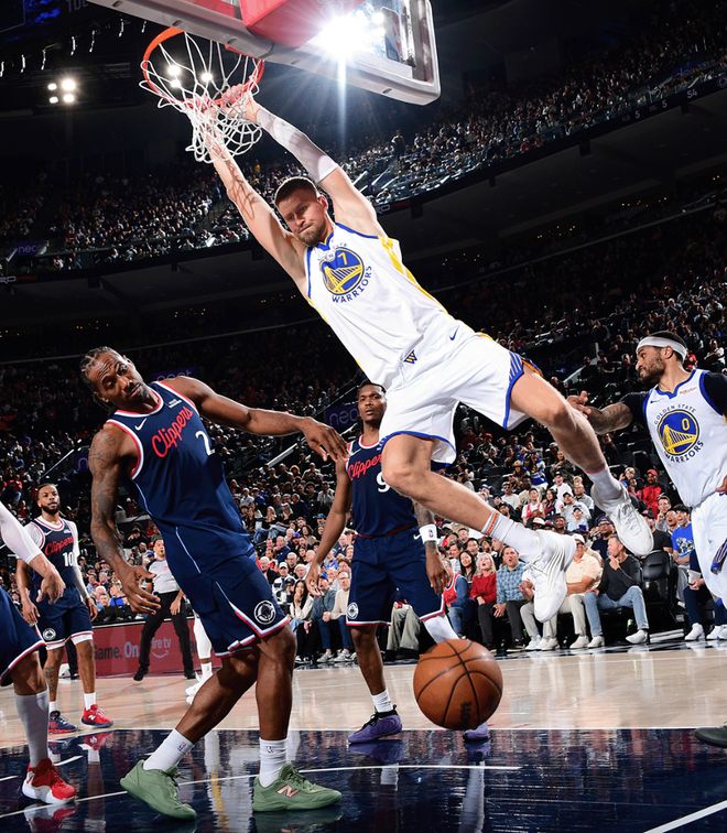 勇士逆转快船晋级次轮 波尔津吉斯关键表现助队